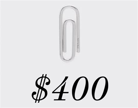 buy prada paperclip|prada 400 dollar paper clip.